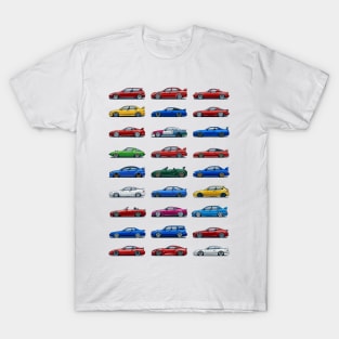 JDM Cars mega mix T-Shirt